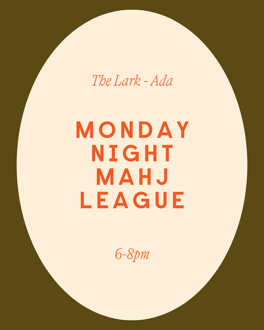 Monday Night Mahj League at The Lark